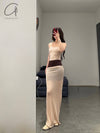 SWAYING/KNIT base tube top SWBM03 skin color